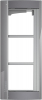 RAMKA Z UCHWYTEM DO PANELI SFERA - 3 MODUŁY - STALOWOSZARA - 350233 - LEGRAND