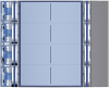 PLAKIETKA MODUŁU Z 2X4 PRZYCISKAMI - 2X4 PRZYCISKI - STALOWOSZARA SFERA - 352183 - LEGRAND