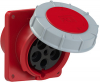 GNIAZDO 125A 3P+Z+N 400V TABLICOWE SKOŚNE IP67 120X130MM - 445-6 - PCE