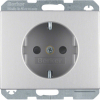 GNIAZDO SCHUKO SAMOZACISKI ALU K.5 - 47357003 - HAGER - BERKER