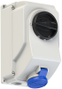 GNIAZDO 16A 220V 2P+Z IP44 Z WYŁĄCZNIKIEM 0-1 - DUŻE BLOKADA MECHANICZNA  - 7513-6 - PCE