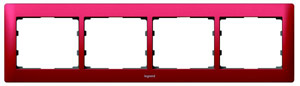 RAMKA POCZWÓRNA POZIOMA MAGIC RED SISTENA LIFE - 771904 - LEGRAND