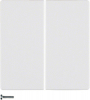 PRZYCISK POCZWÓRNY DO ŚCIEMNIACZA PRZYCISKOWEGO QUICKLINK BIAŁY Q.1/Q.3 KNX RF  - 85648129 - HAGER - BERKER