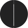 PRZYCISK POCZWÓRNY DO ŚCIEMNIACZA PRZYCISKOWEGO QUICKLINK CZARNY POŁYSK R.1/R.3/R.CLASSIC/SERIE 1930/GLAS KNX RF  - 85648131 - HAGER - BERKER
