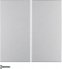 PRZYCISK POCZWÓRNY DO ŚCIEMNIACZA PRZYCISKOWEGO QUICKLINK ALU MAT B.7 KNX RF  - 85648183 - HAGER - BERKER