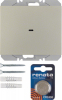 PRZYCISK RADIOWY POJEDYNCZY PŁASKI QUICKLINK STAL LAKIEROWANA K.5 KNX RF  - 85655273 - HAGER - BERKER