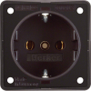 GNIAZDO SCHUKO BRĄZOWY MAT INTEGRO FLOW - 0941852501 - HAGER - BERKER