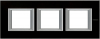 RAMKA PROTOKĄTNA POZIOMA 3X2 MODUŁY BLACK GLASS AXOLUTE - HA4802M3HVNN - LEGRAND