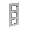 RAMKA PROTOKĄTNA PIONOWA 3X2 MODUŁY PION SILVER AXOLUTE  - HA4802M3SAN - LEGRAND