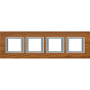 RAMKA PROTOKĄTNA POZIOMA 4X2 MODUŁY TEAK AXOLUTE - HA4802M4HLTK - LEGRAND
