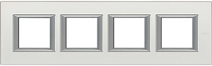 RAMKA PROTOKĄTNA POZIOMA 4X2 MODUŁY SILVER AXOLUTE - HA4802M4HSAN - LEGRAND