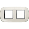 RAMKA OWALNA 2X2 MODUŁU LIQUID WHITE AXOLUTE - HB4802/2DB - LEGRAND