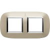 RAMKA OWALNA 2X2 MODUŁY LIGHT TITANIUM AXOLUTE - HB4802/2TC - LEGRAND