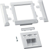 PŁYTKA FRONTOWA 2XRJ45 80MM UNIVERS NHC BEZHALOGENOWA KREMOWA - G32349001 - HAGER - BERKER