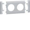 MASKOWNICA MODUŁOWA DO GNIAZDA PODWÓJNEGO JASNO SZARA - G35017035 - HAGER - BERKER