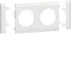 MASKOWNICA MODUŁOWA DO GNIAZDA PODWÓJNEGO KREMOWA - G35019001 - HAGER - BERKER