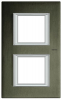 RAMKA PROSTOKĄTNA PIONOWA 2X2 MODUŁY BRUSHED BRONZE AXOLUTE - HA4802/2BR - LEGRAND
