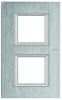 RAMKA PROSTKĄTNA PIONOWA 2X2 MODUŁY BRUSHED CHROME AXOLUTE - HA4802/2CR - LEGRAND