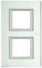 RAMKA PROSTOKĄTNA PIONOWA 2X2 MODUŁY MIRROR GLASS AXOLUTE - HA4802/2VSA - LEGRAND