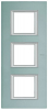 RAMKA PROSTOKĄTNA PIONOWA 3X2 MODUŁY BRUSHED MERCURY AXOLUTE - HA4802/3AZ - LEGRAND