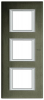 RAMKA PROSTOKĄTNA PIONOWA 3X2 MODUŁY BRUSHED BRONZE AXOLUTE - HA4802/3BR - LEGRAND
