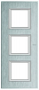 RAMKA PROSTOKĄTNA PIONOWA 3X2 MODUŁY BRUSHED CHROME AXOLUTE - HA4802/3CR - LEGRAND