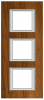 RAMKA PROSTOKĄTNA PIONOWA 3X2 MODUŁY TEAK AXOLUTE - HA4802/3LTK - LEGRAND