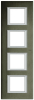 RAMKA PROSTOKĄTNA PIONOWA 4X2 MODUŁY BRUSHED BRONZE AXOLUTE - HA4802/4BR - LEGRAND