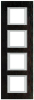 RAMKA PROSTOKĄTNA PIONOWA 4X2 MODUŁY WENGE AXOLUTE - HA4802/4LWE - LEGRAND