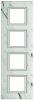 RAMKA PROSTOKĄTNA PIONOWA 4X2 MODUŁY CARRARA MARBLE AXOLUTE - HA4802/4RMC - LEGRAND