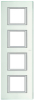 RAMKA PROSTOKĄTNA PIONOWA 4X2 MODUŁY MIRROR GLASS AXOLUTE - HA4802/4VSA - LEGRAND