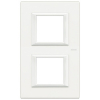 RAMKA PROSTOKĄTNA PIONOWA 2X2 MODUŁY AXOLUTE WHITE AXOLUTE - HA4802M2HD - LEGRAND