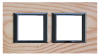 RAMKA PROSTOKĄTNA POZIOMA 2X2 MODUŁY ASHWOOD AXOLUTE - HA4802M2HLFR - LEGRAND