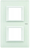 RAMKA PROTOKĄTNA PIONOWA 2X2 MODUŁY WHITE GLASS AXOLUTE - HA4802M2VBB - LEGRAND