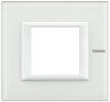 RAMKA PROTOKĄTNA POZIOMA 2 MODUŁY WHITE GLASS AXOLUTE - HA4802VBB - LEGRAND