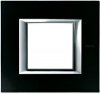 RAMKA PROTOKĄTNA POZIOMA 2 MODUŁY BLACK GLASS AXOLUTE - HA4802VNN - LEGRAND