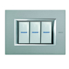 RAMKA PROTOKĄTNA 3 MODUŁY BRUSHED MERCURY AXOLUTE - HA4803AZ - LEGRAND