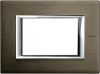 RAMKA PROTOKĄTNA 3 MODUŁY BRUSHED BRONZE AXOLUTE - HA4803BR - LEGRAND