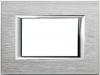 RAMKA PROTOKĄTNA 3 MODUŁY SZCZOTKOWANY CHROM AXOLUTE - HA4803CR - LEGRAND