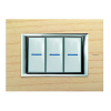 RAMKA PROTOKĄTNA 3 MODUŁY ASHWOOD AXOLUTE - HA4803LFR - LEGRAND