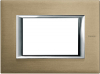 RAMKA PROTOKĄTNA 3 MODUŁY BRUSHED TITANIUM AXOLUTE - HA4803NX - LEGRAND