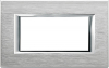 RAMKA PROTOKĄTNA 4 MODUŁY BRUSHED CHROME AXOLUTE - HA4804CR - LEGRAND