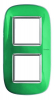 RAMKA OWALNA 2X2 MODUŁY LIQUID GREEN AXOLUTE - HB4802/2DV - LEGRAND