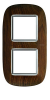 RAMKA OWALNA 2X2 MODUŁU WALNUT AXOLUTE  - HB4802/2LNC - LEGRAND