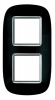 RAMKA OWALNA 2X2 MODUŁY SOLID BLACK AXOLUTE - HB4802/2NR - LEGRAND