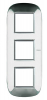 RAMKA OWALNA 3X2 MODUŁY SHINY STEEL AXOLUTE - HB4802/3ACL - LEGRAND