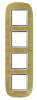 RAMKA OWALNA 4X2 MODUŁY SAND LEATHER AXOLUTE - HB4802/4SLC - LEGRAND