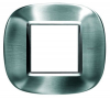 RAMKA OWALNA 2 MODUŁY BRUSHED STEEL AXOLUTE - HB4802ACS - LEGRAND