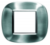 RAMKA OWALNA 2 MODUŁY BRUSHED ALESSI STEEL AXOLUTE - HB4802AXS - LEGRAND