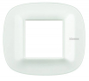RAMKA OWALNA 2 MODUŁY CORIAN GLACIER WHITE AXOLUTE - HB4802CGW - LEGRAND